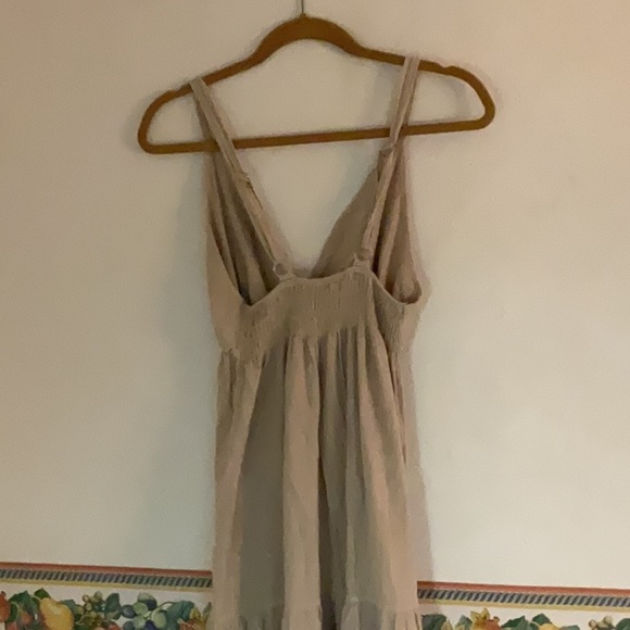 Seaspice Cotton Maxi Dress, Size L, Beige, NWT - Picture 3 of 9
